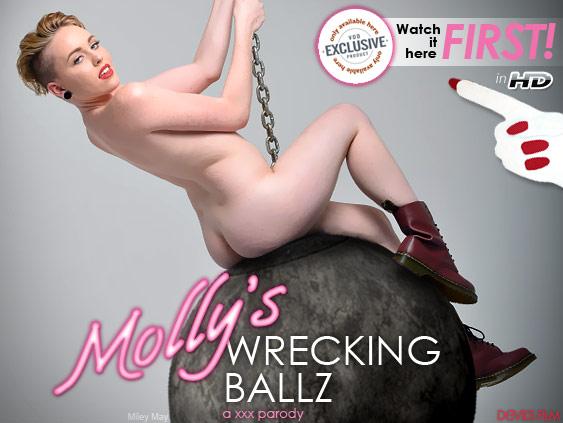 Molly’s Wrecking Ballz: a XXX Parody Full Movie 2014 Devils Film