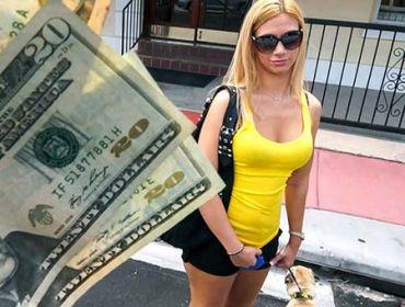 Coco Blue Cute Blondie Gets Tricked on the Bus