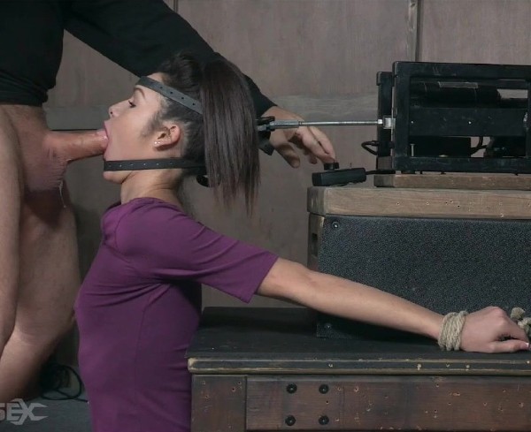 Eden Sin, Matt Williams, Sergeant Miles – Eden Sin BaRS part 1: The Return of the Face Fucking Machine, this girl was made for this!