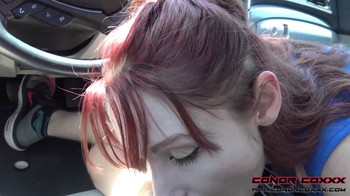ConorCoxxx – Violet Monroe Road Head From A Redhead