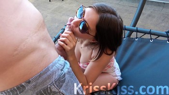 Kriss Kiss – Public POV Blowjob Huge Cock And Cum Swallow