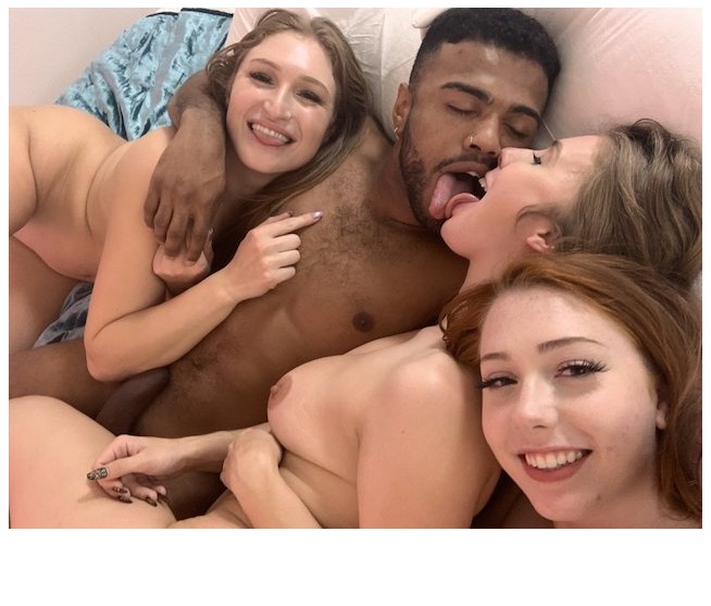 Lena Paul, Arietta Adams, Skylar Snow – Homemade Interracial Foursome.