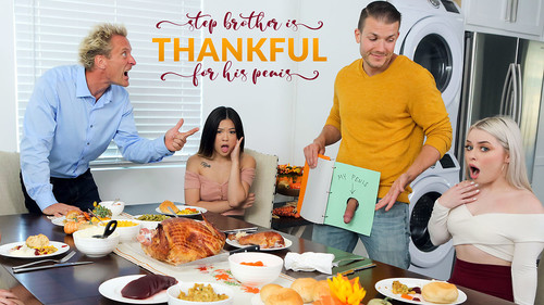 Haley Spades, Lulu Chu – Stepbrother Is Thankful