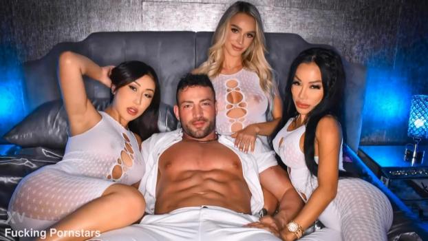 Emma Hix, CJ Miles & Nicole Doshi – Wild Pornstar 3 on 1 Foursome with Maximo Garcia