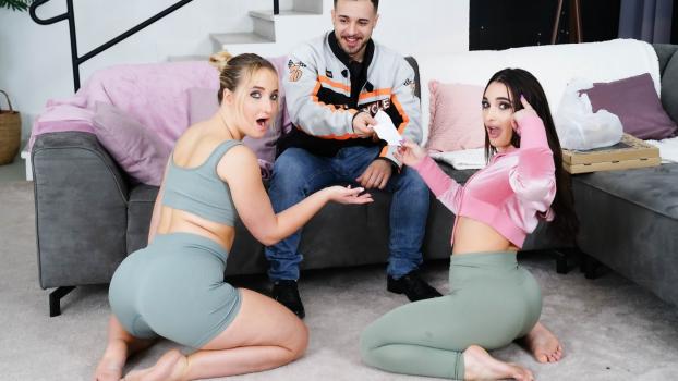 Sara Diamante & Chloe Chevalier – Stretch For Pizza