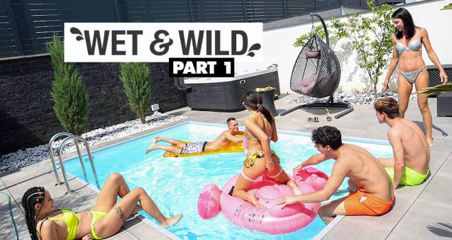 Mia Trejsi, Mini Mitzix & Linda Caprice – Wet & Wild Pool Party part 1