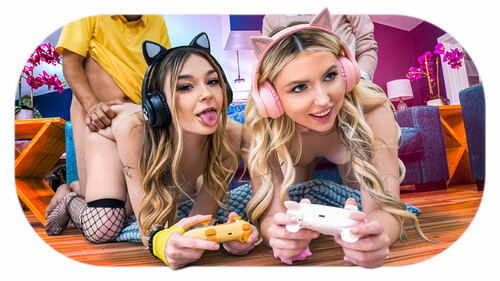 Britt Blair, Della Cate – No More Gaming: Bff’s Share Some Daddy Dick